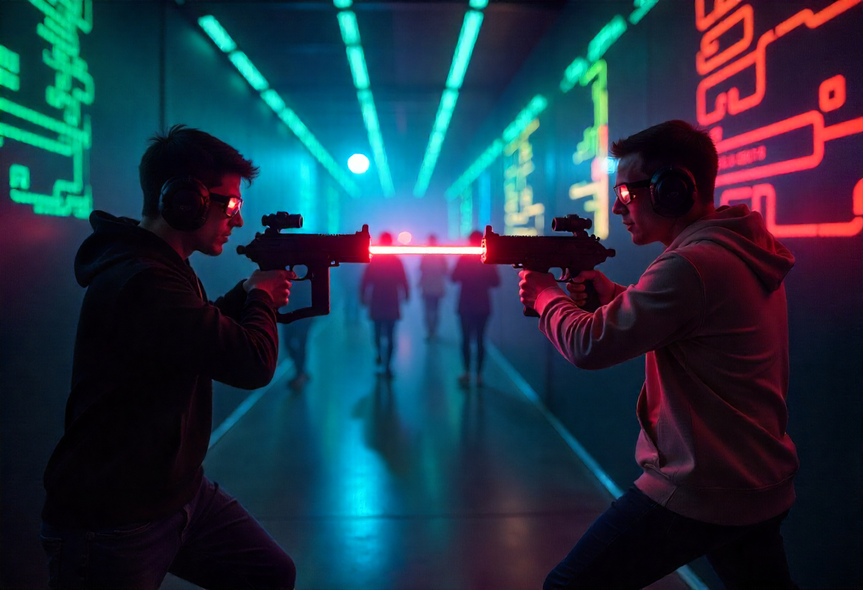 Organizar evento multijuego_ combina laser tag y diversión