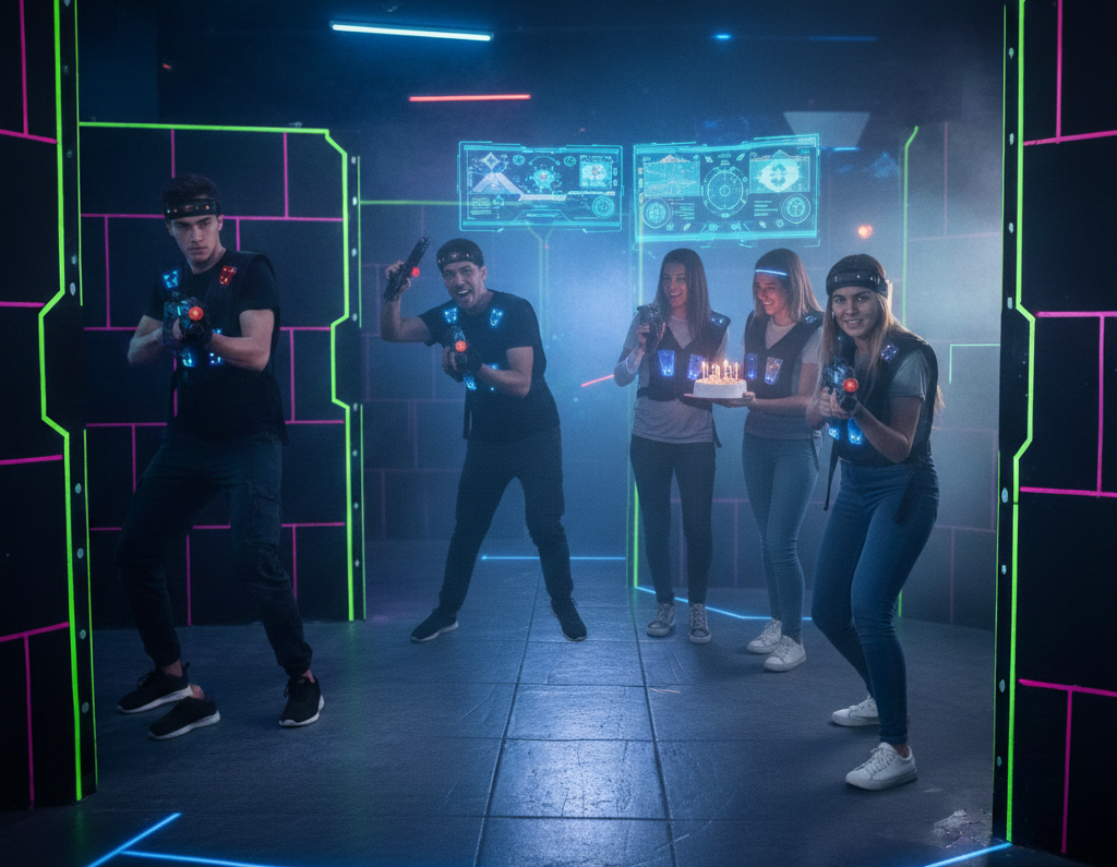 Mejores cumpleaños con laser tag en Barcelona